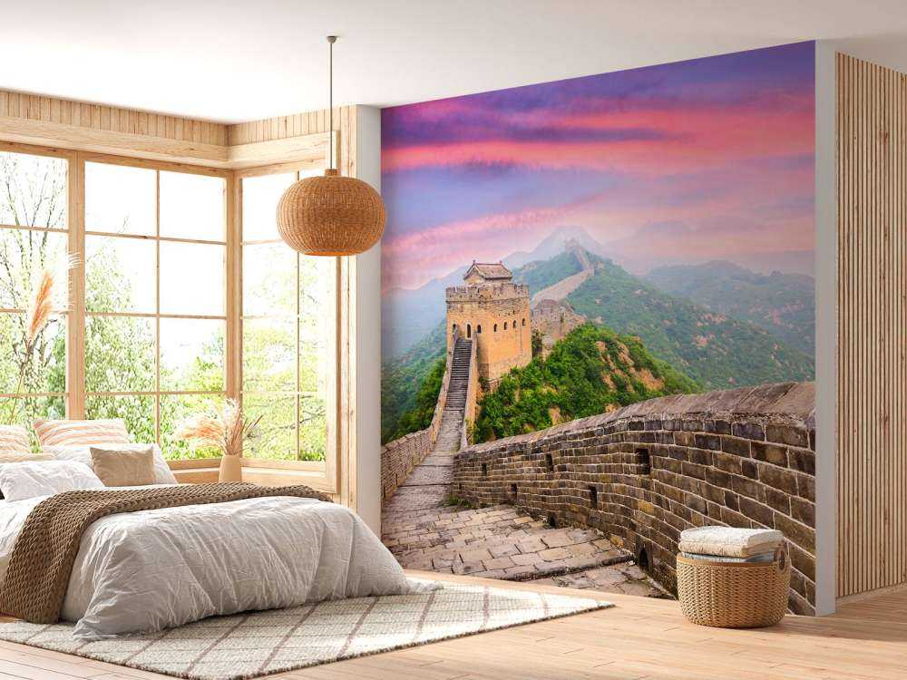 Chinese Muur onder een unieke hemel