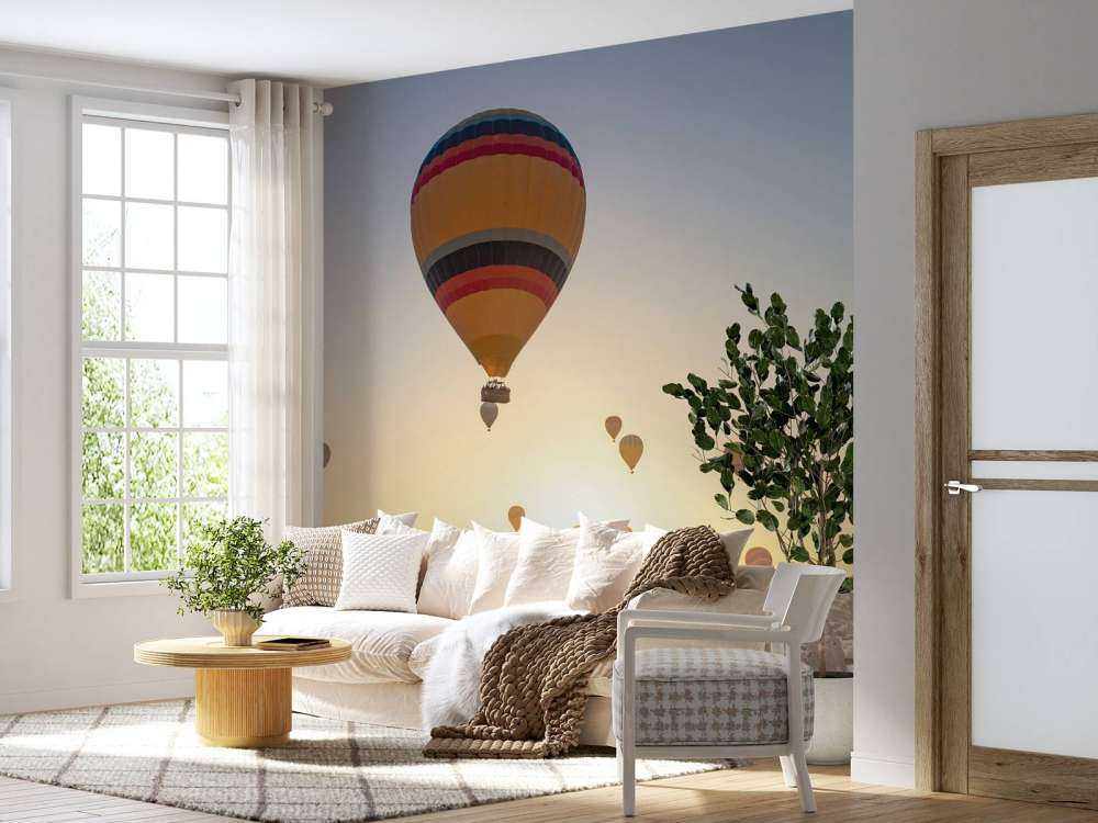 Groep luchtballonnen in Turkije