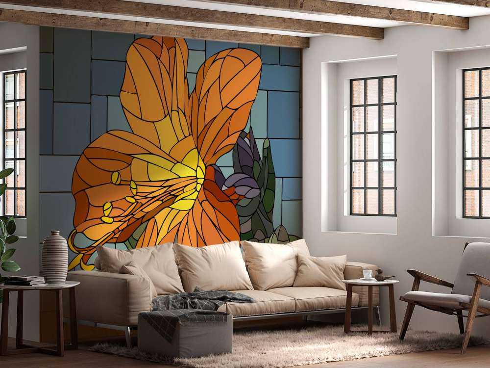 Kleurrijke oranje bloem