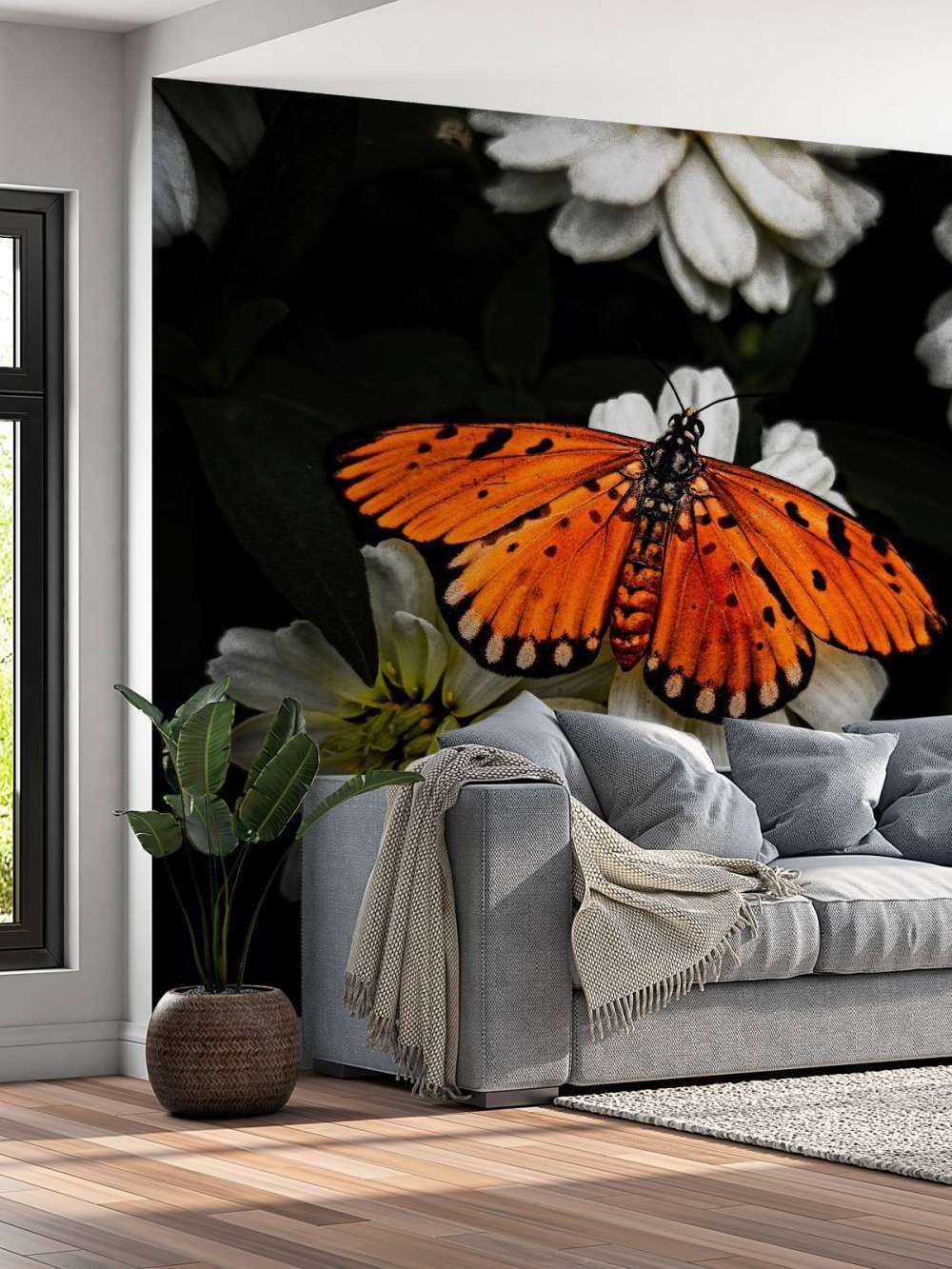 Monarchvlinder op een bloem