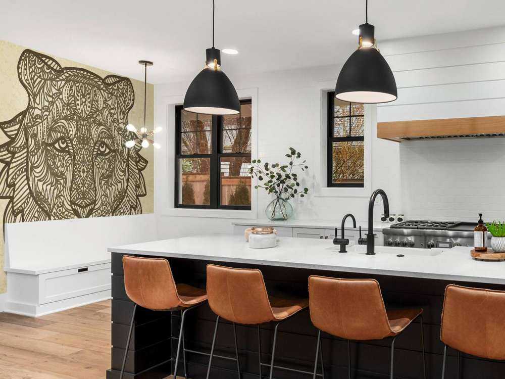 Tijger hoofd met een grunge achtergrond+