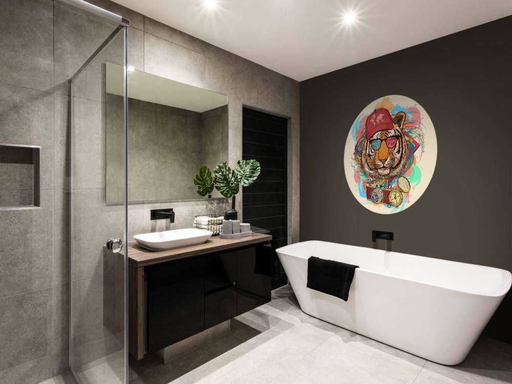 Hipster tijger tekening