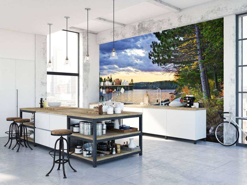 Zonsondergang aan het meer