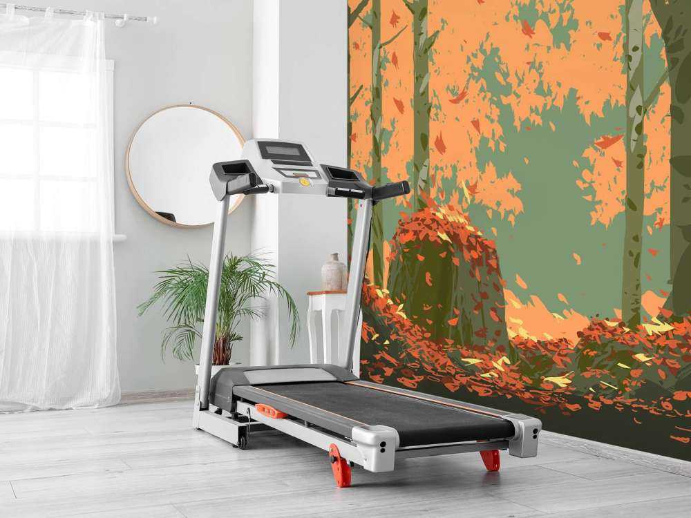 Herfstbos illustratie