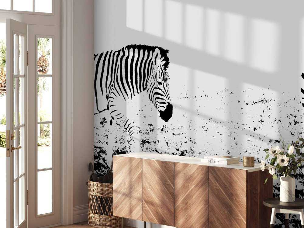 Zebra's in de weide design