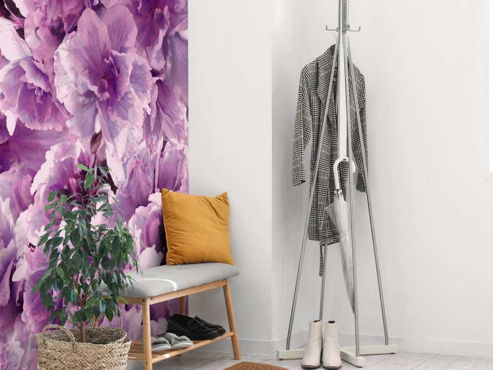 Paars-roze klaprozen design