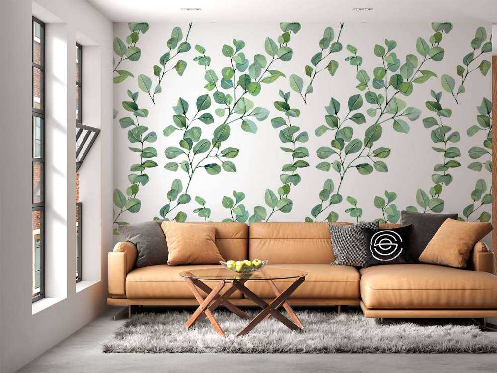 Waterverf bladeren en takken