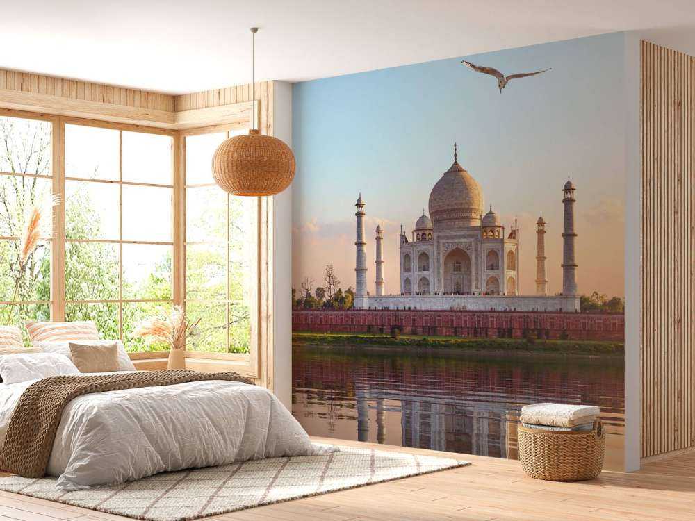 Taj Mahal in de ochtend