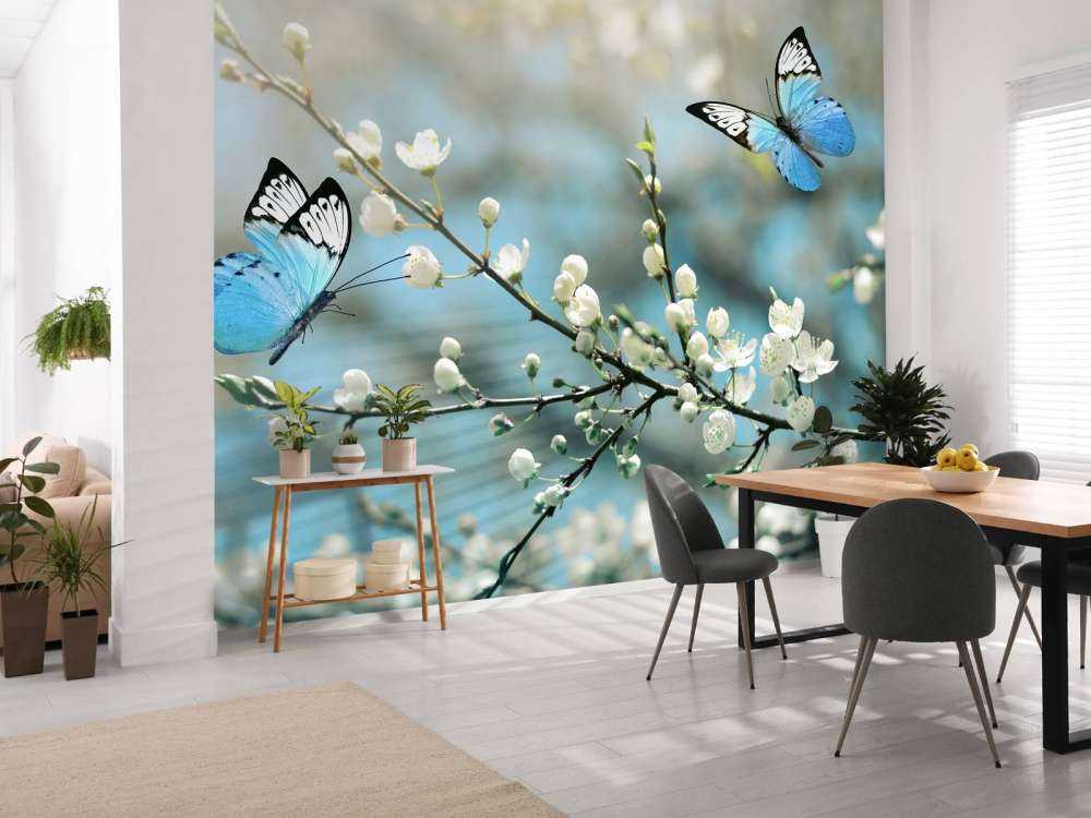 Blauwe vlinders