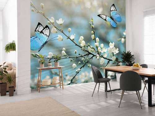 Blauwe vlinders