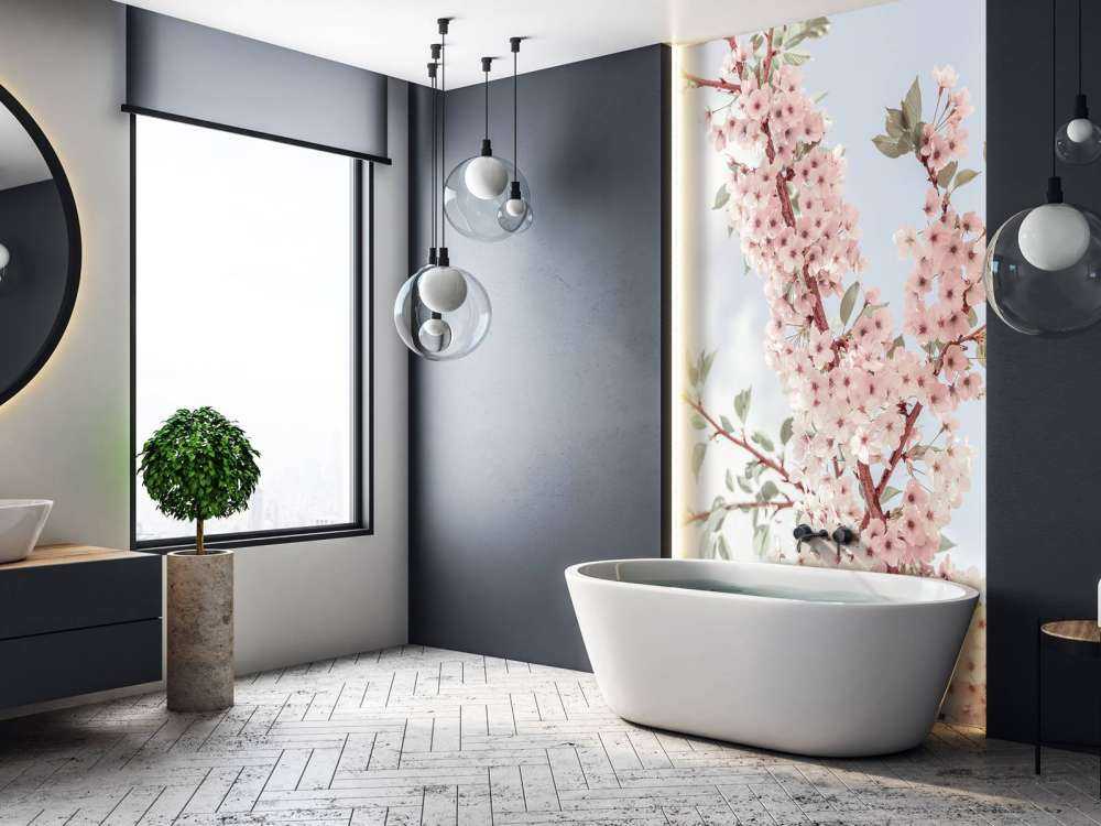 Bloesembloemen vanaf onder