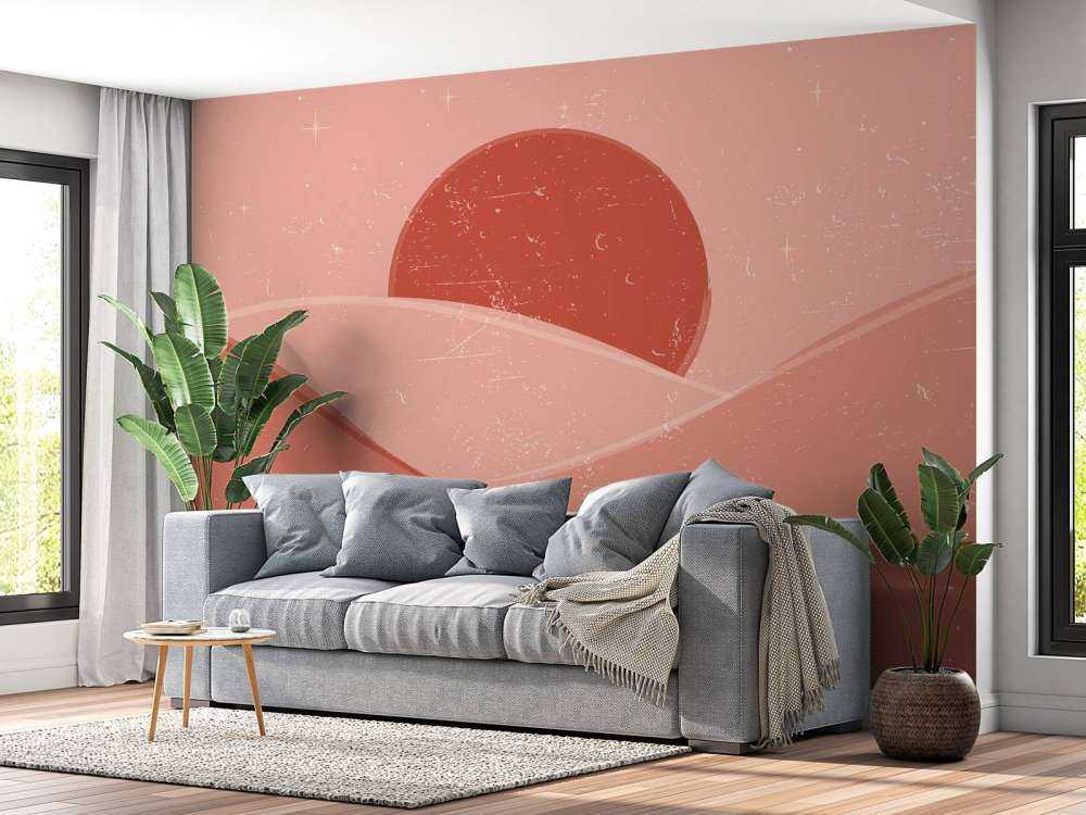 Rode golven voor de zon