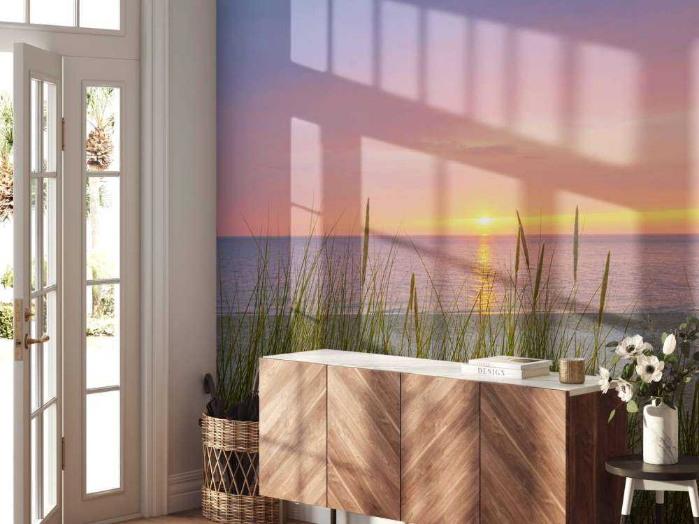 Zonsopgang aan de kust