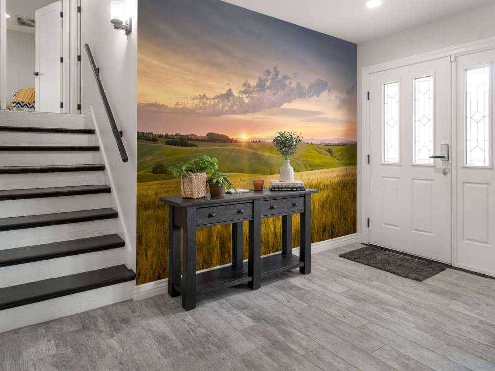 Zonsondergang in Italiaans landschap