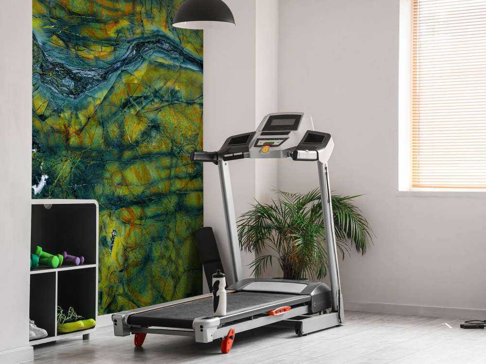 Groen marmer met oranje