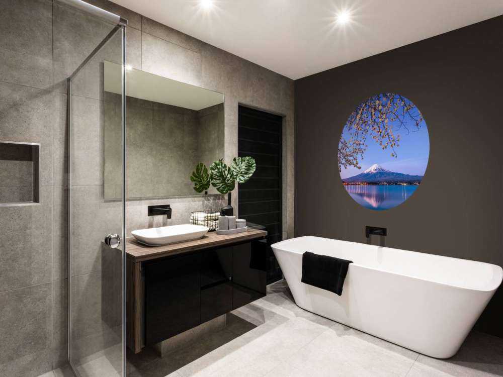 De Fuji berg aan het water