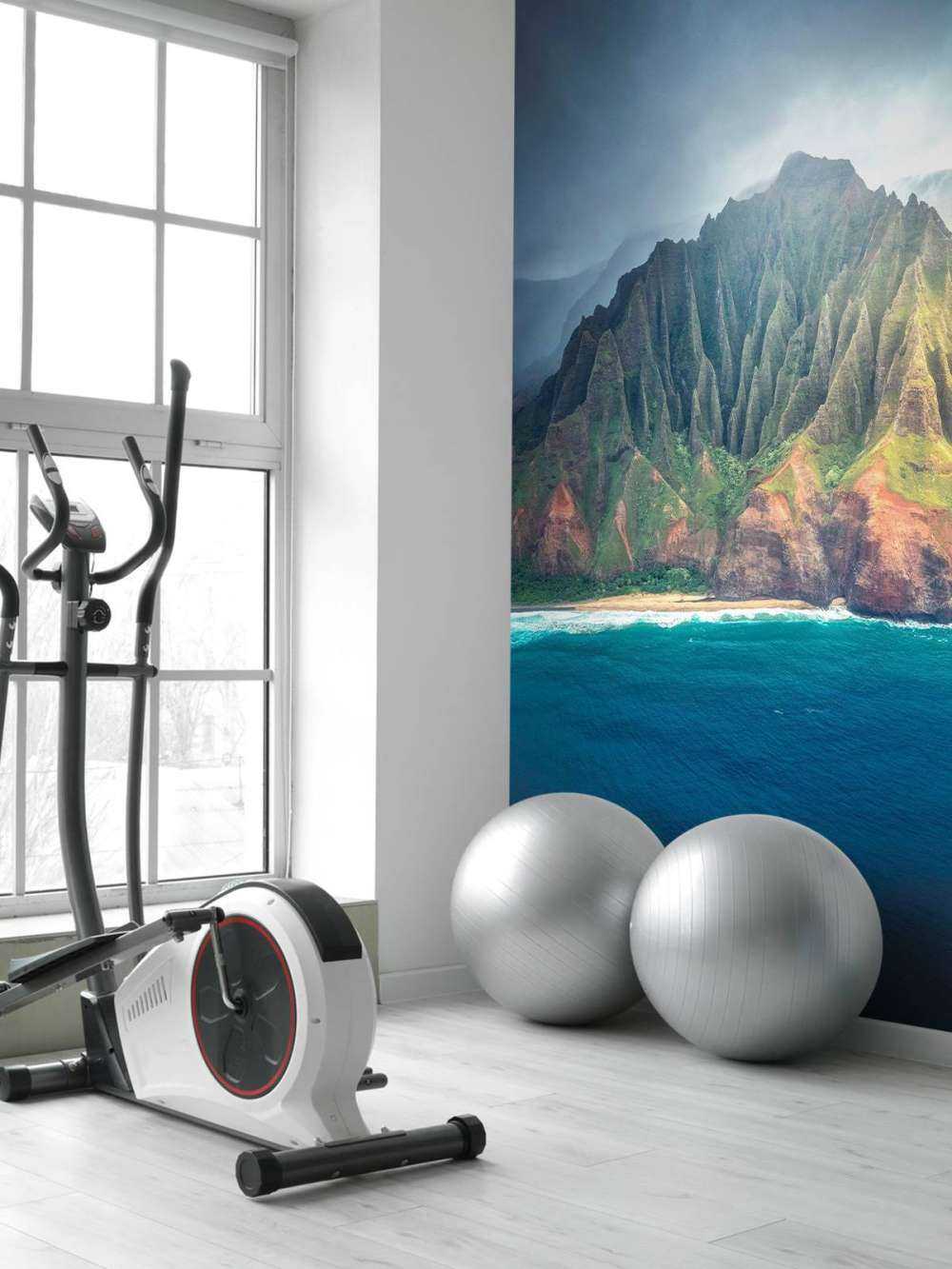 Zonlicht op tropische kliffen