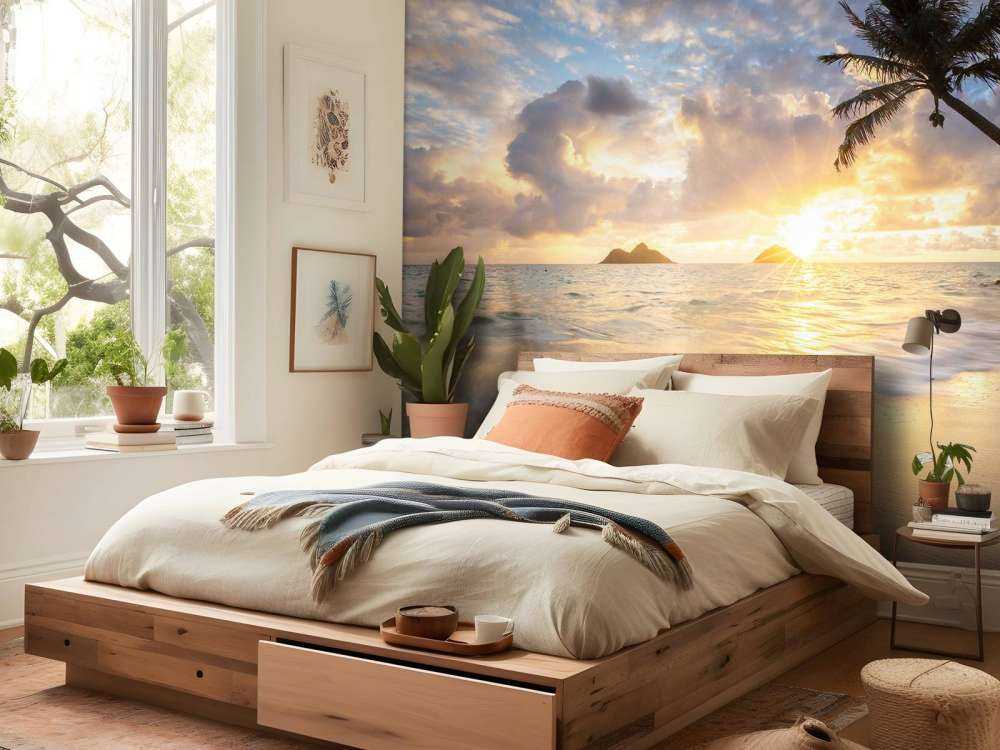 Langzaam licht op tropisch strand