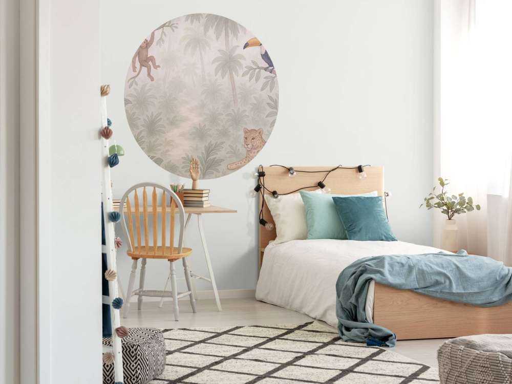 Junglevrienden in de ochtendmist