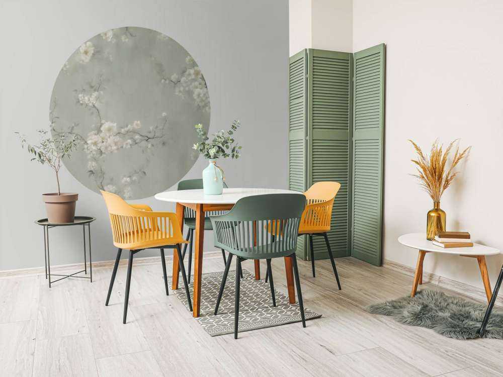 Lovely Branches of Flowers Green