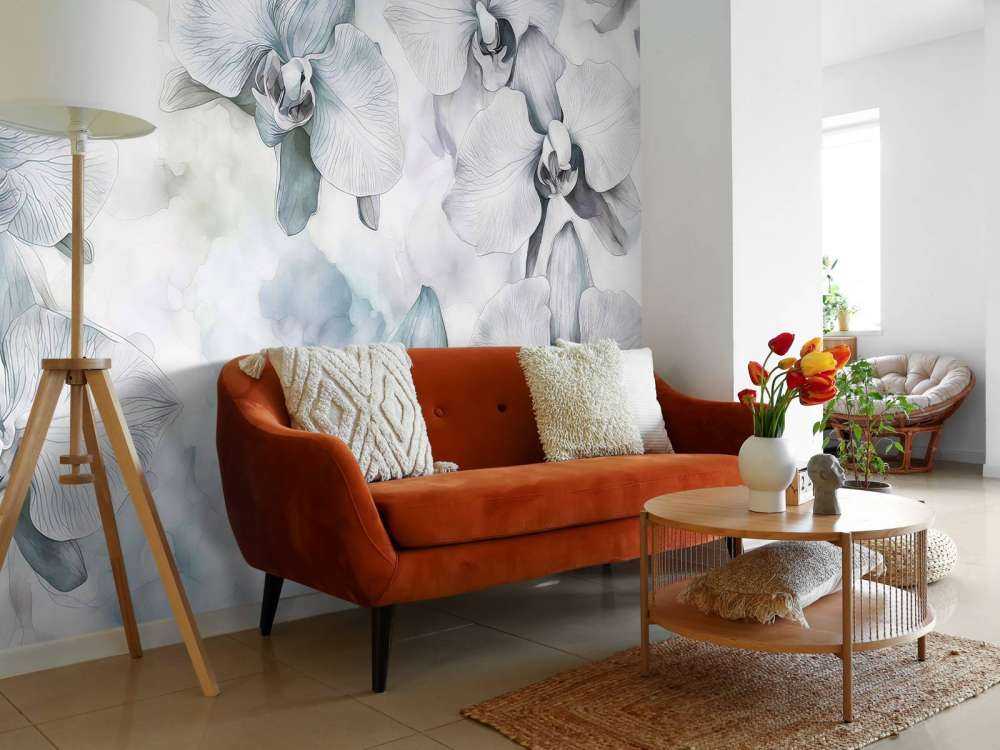 Watercolor orchids melodies