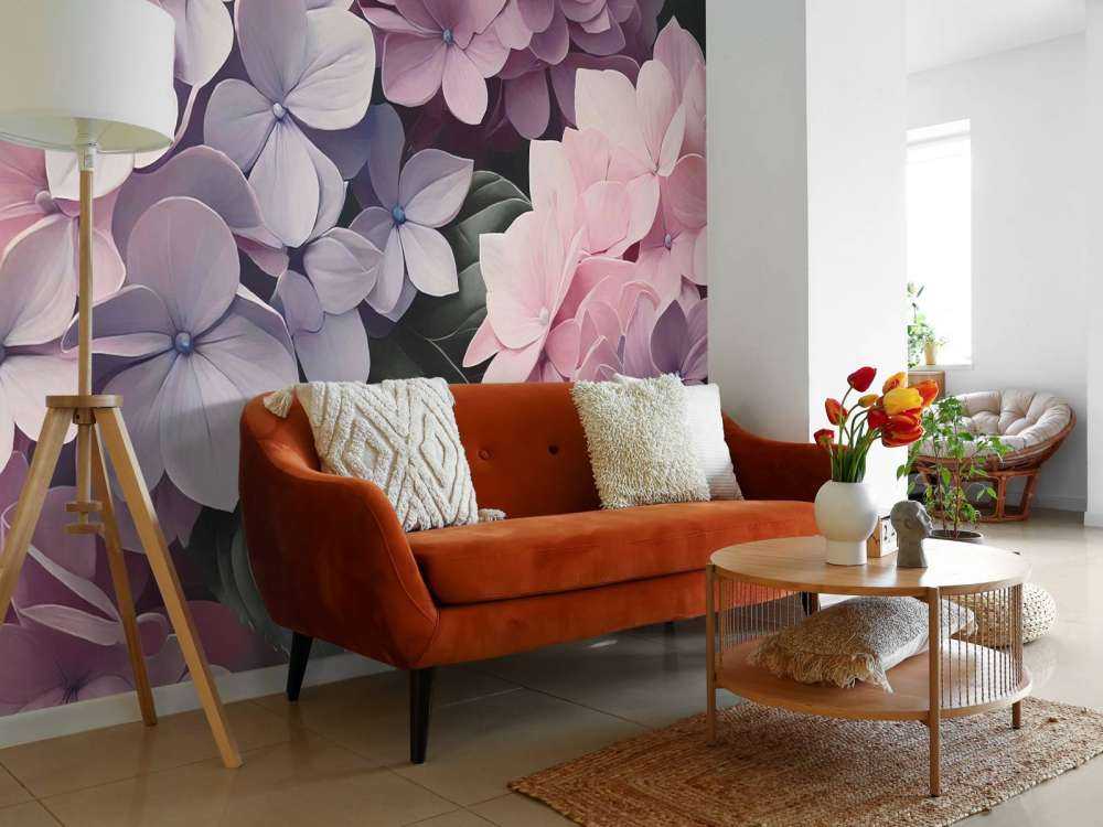 Zachte hortensia’s in pasteltinten