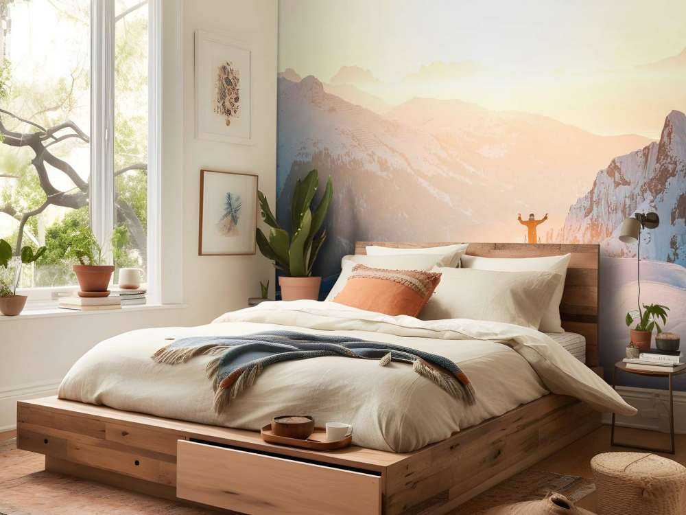 Zonsopkomst boven bergtoppen