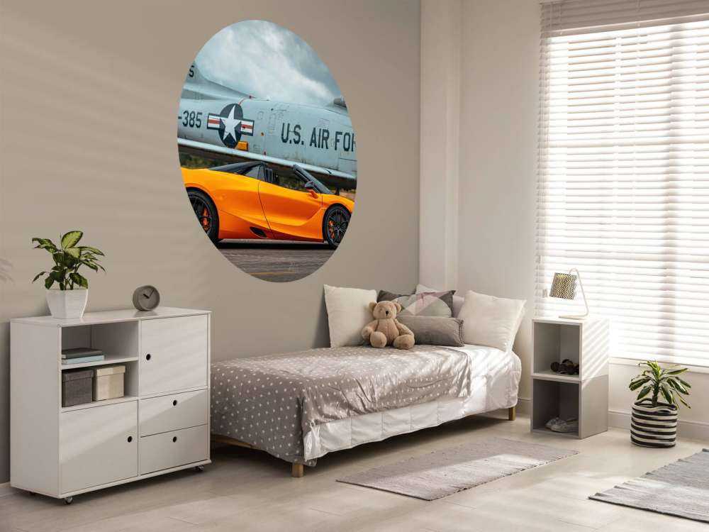 Supercar en gevechtsvliegtuig