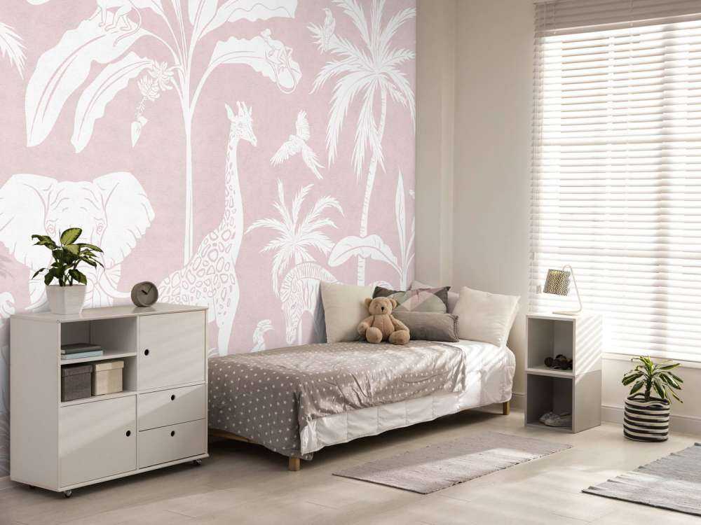 Monochrome Jungle - Pink