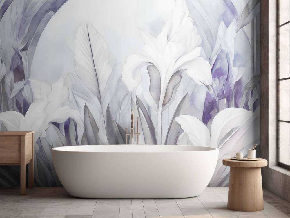 Irises at Sunrise Purple