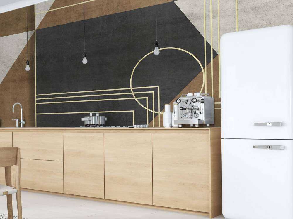 Gouden lijnen art deco