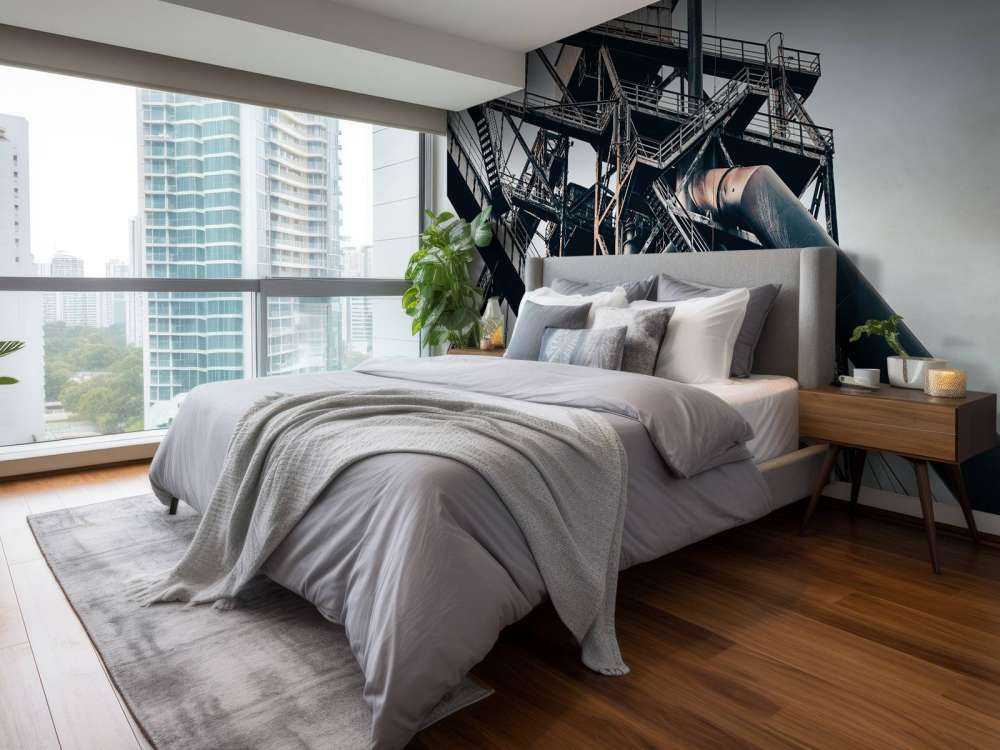 Verlaten staalfabriek