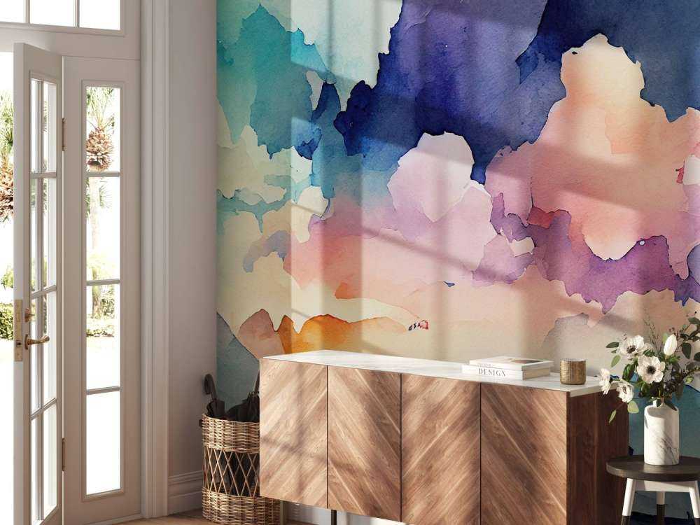 Abstracte aquarel achtergrond