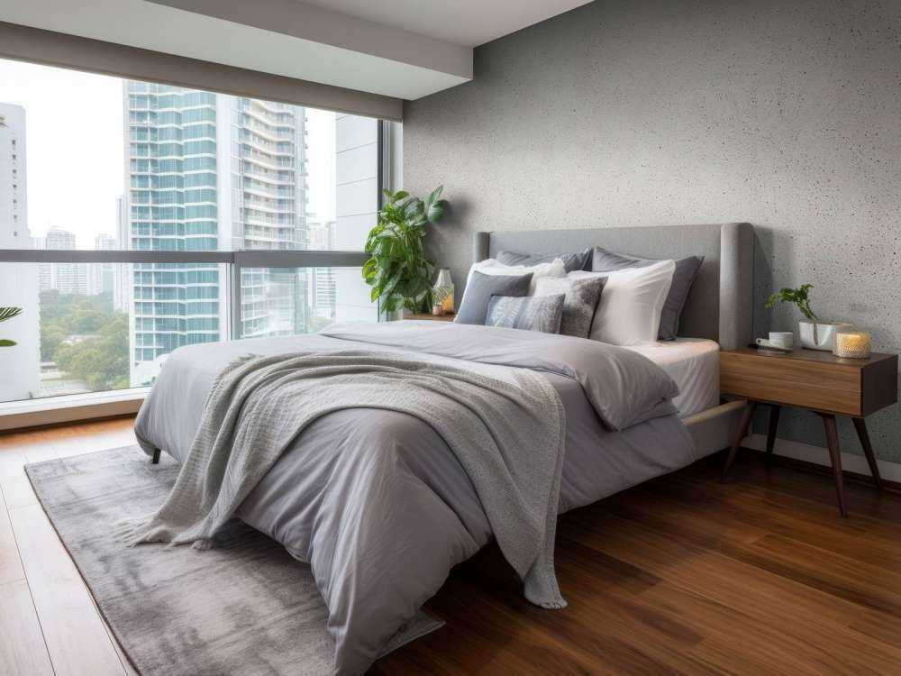 Betonstructuur met fijne steentje