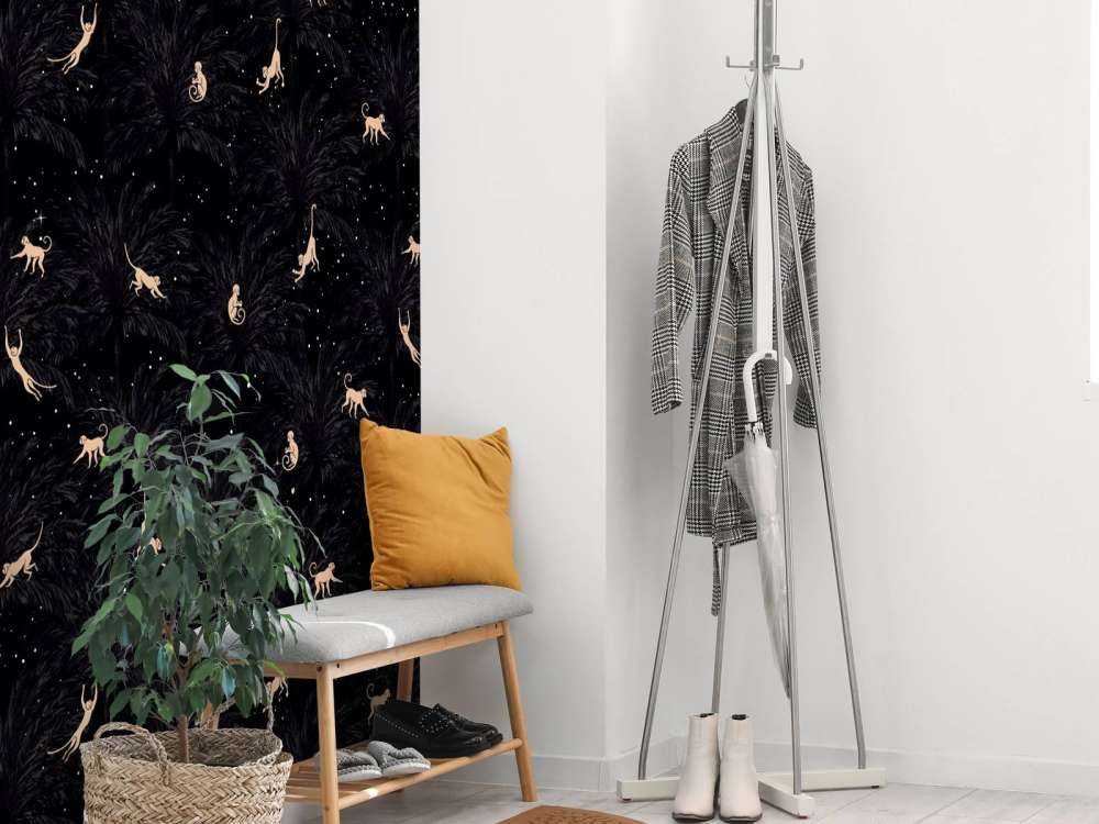 Tropische apen - zwart