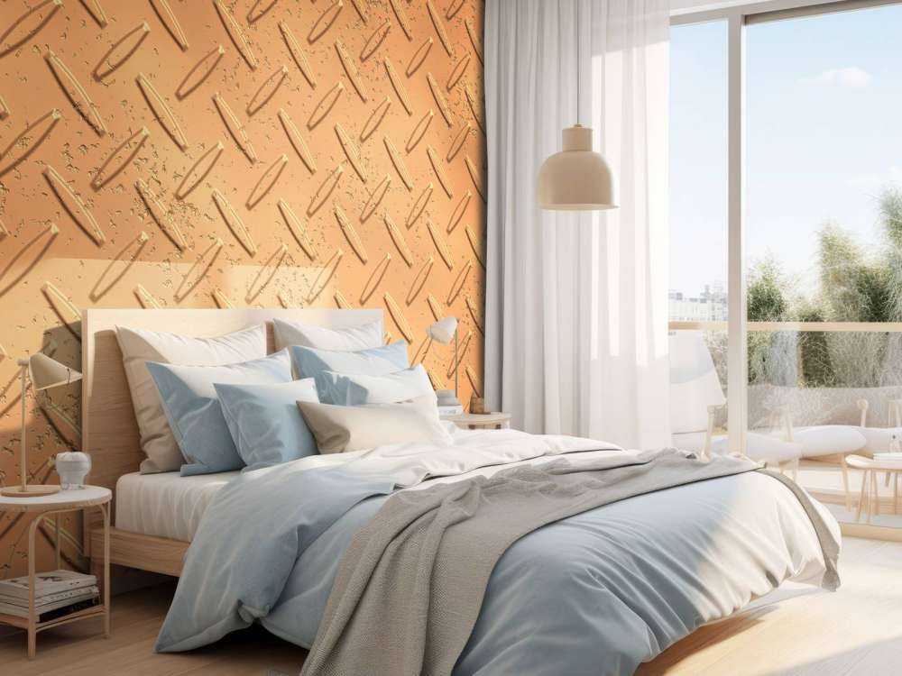 Bronzen metalen plaat