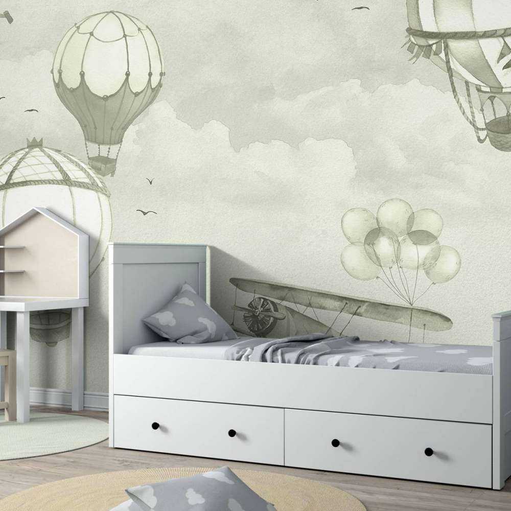 Luchtballonnen in groen