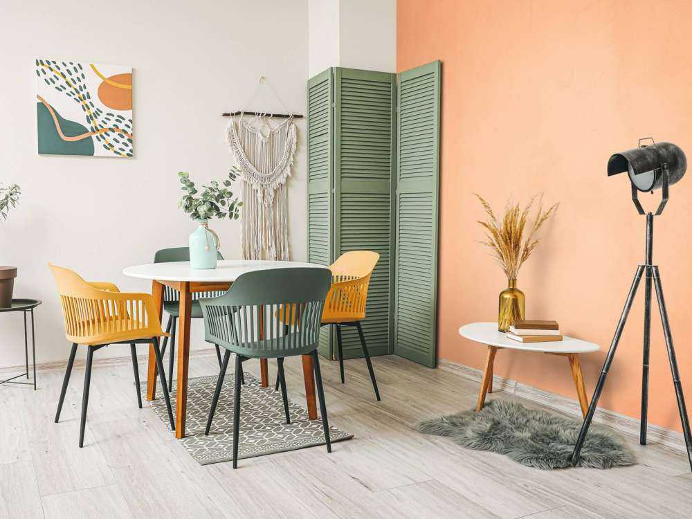 Licht oranje beton