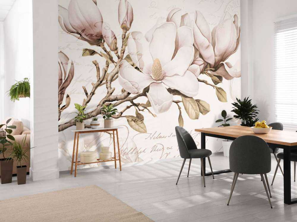 Magnolia spring romance nostalgic flower art