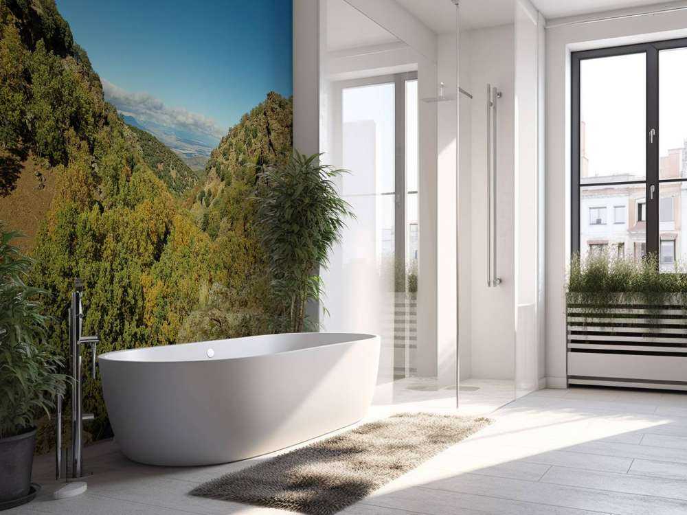 Kijkje door het berglandschap