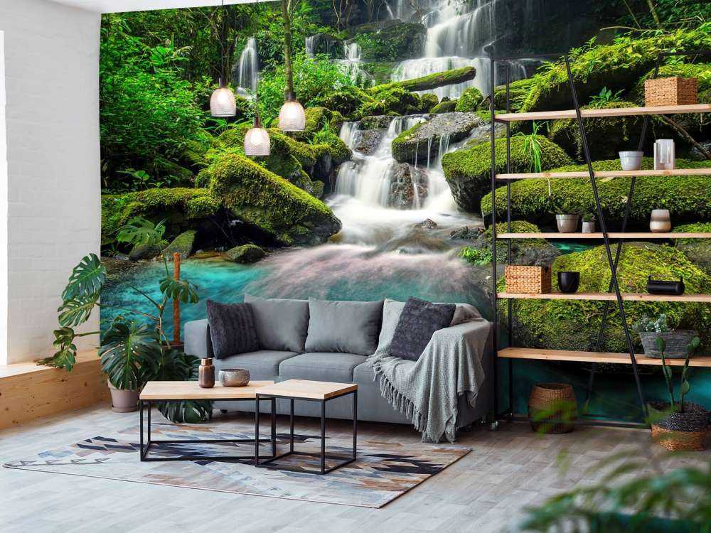 Waterval in een jungle