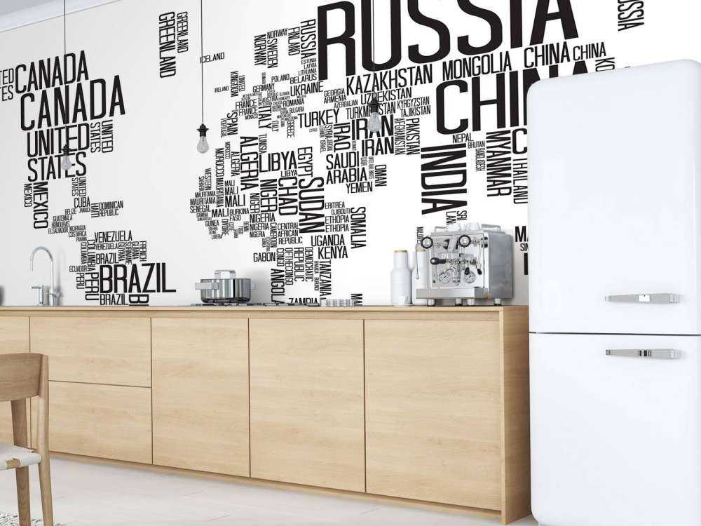 Typografische wereldkaart