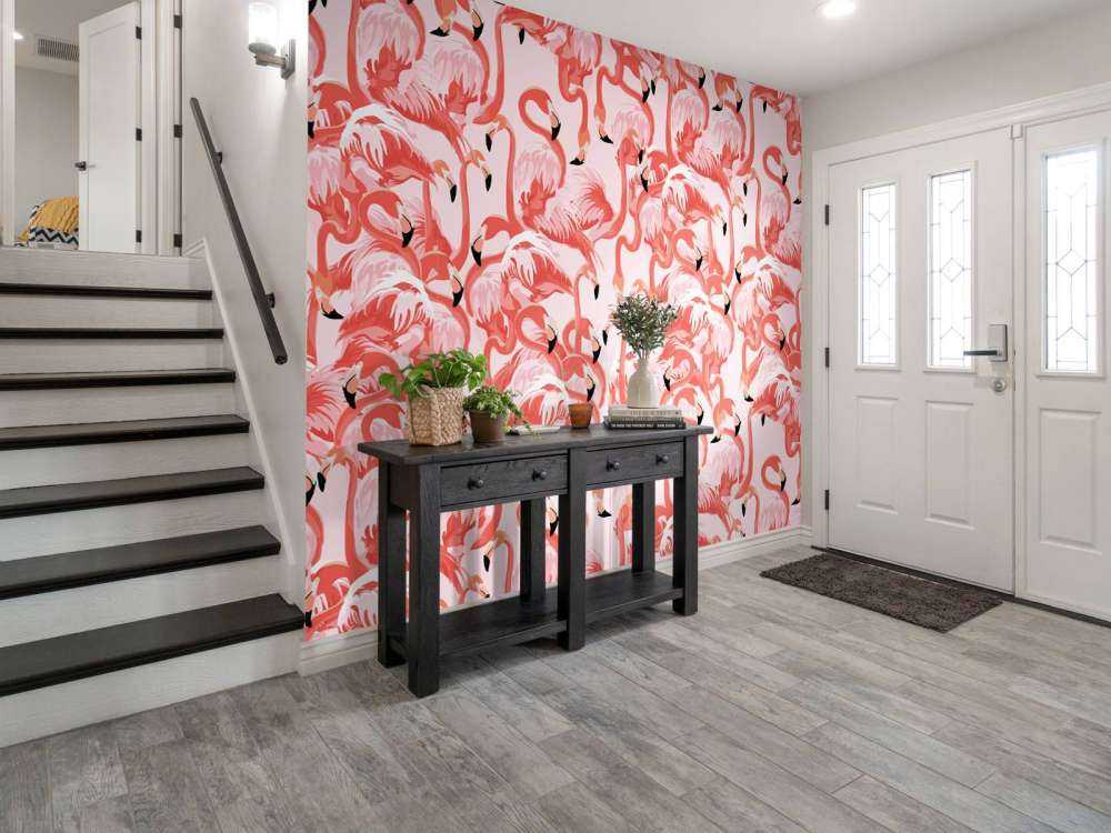 Exotische flamingo's