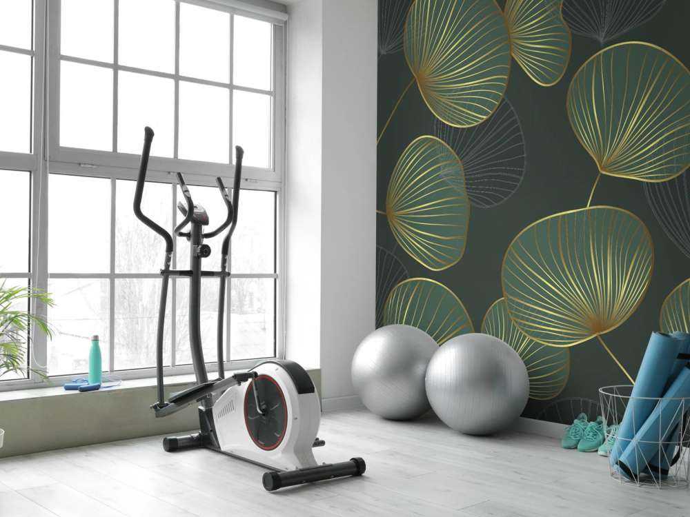 Sierlijke bladeren met goud