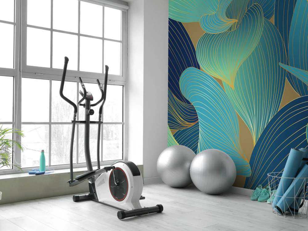 Blauwe en groene bladeren