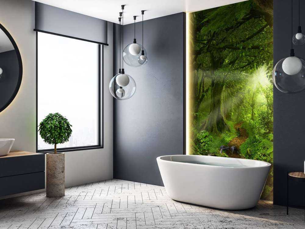 Tropische jungle met zonlicht