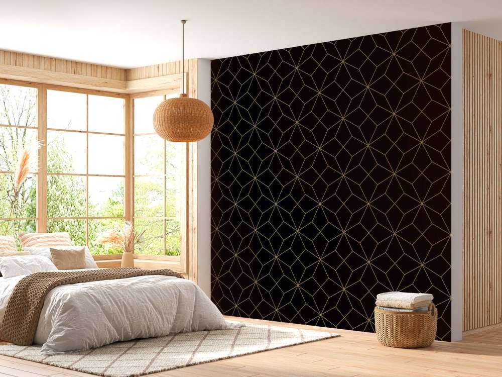 Abstracte lijnen, goud