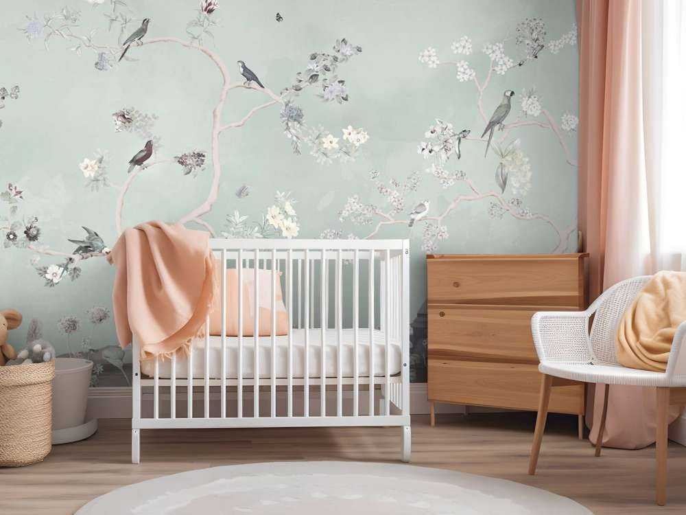 Birds in Garden Panorama 9