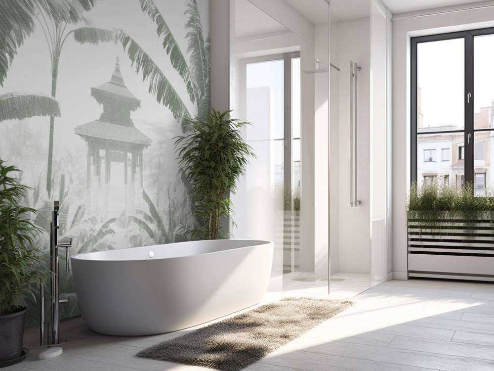 Mistige Tempeltuin, groen