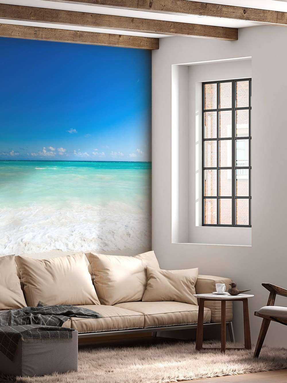 Witte strand en golven